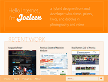 Tablet Screenshot of joeleen.net